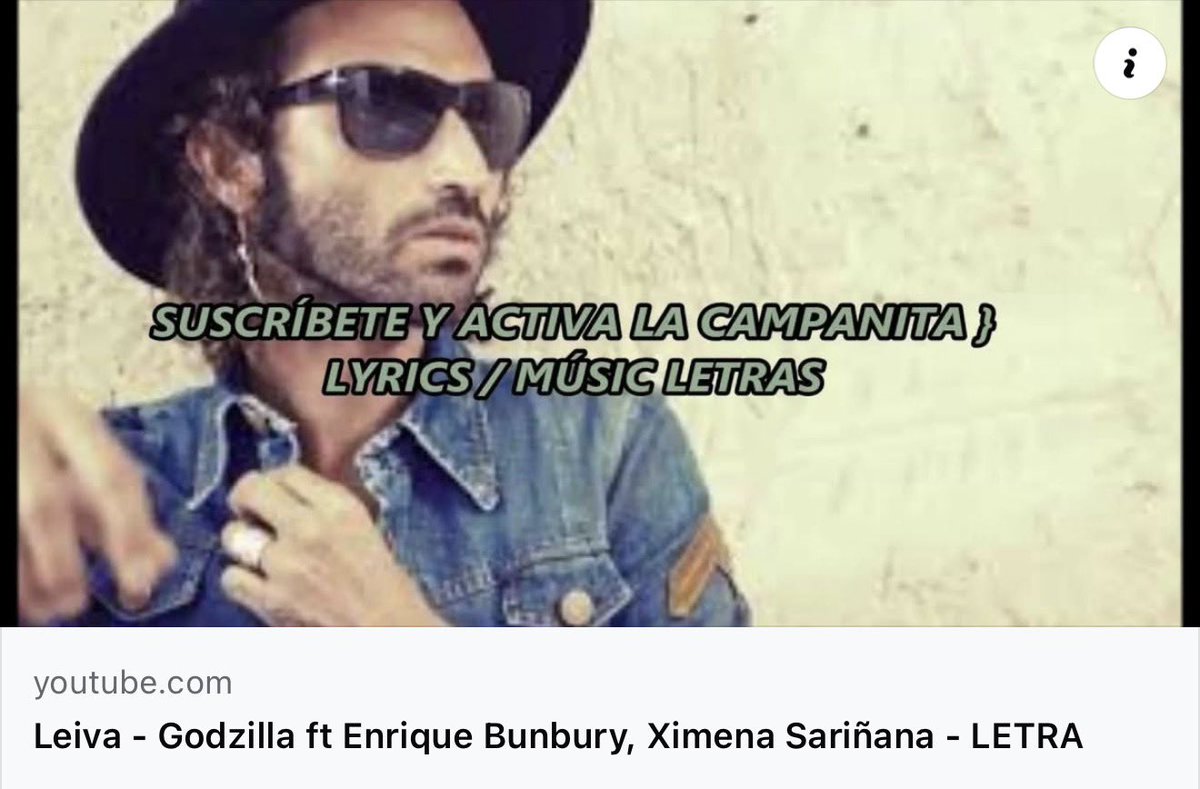Godzilla. Leiva. #nudismomúsica