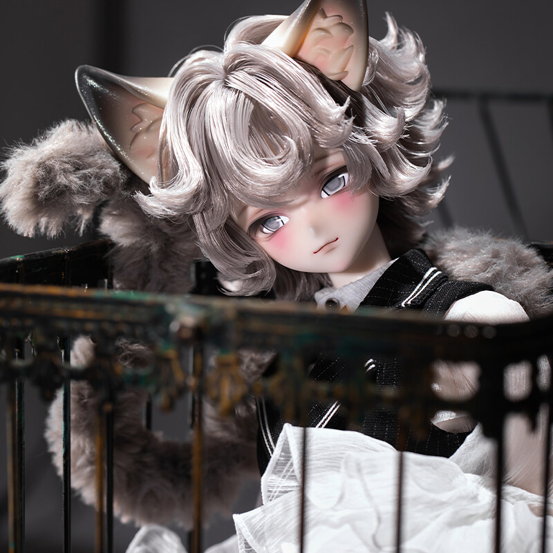 高級ファー♡短足ぽってりボディ♡子猫ちゃん♡アートドール♡ぬいぐるみ♡ オンライン アウトレットハンドメイド・手芸 - 高級ファー♡短足ぽって