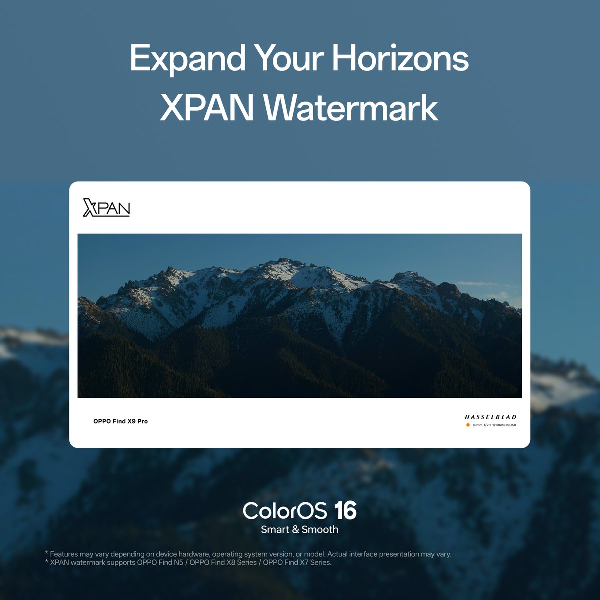 colorosglobal's tweet image. Peak cinematic photography ⛰️ 📸 #OPPOColorOS16

#MoreColorEveryMonth