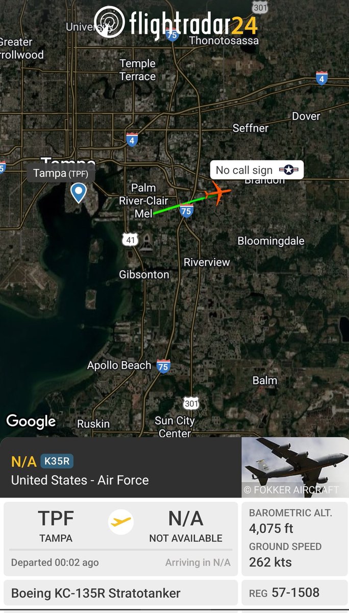 sipjack1776's tweet photo. KC-135R Stratotanker 3x
Tracking SE out of MacDill AFB
#AE0654/58-0071
#AE014C/63-8025
#AE0374/57-1508
@Borrowed7Time @FlconEYES @Arr3ch0 @SA_Defensa @r4streando @MichaelBonet8 @SA_Defensa @LatAmMilMVMTs @ArmchairAdml https://t.co/WbAHP2Dpbj
