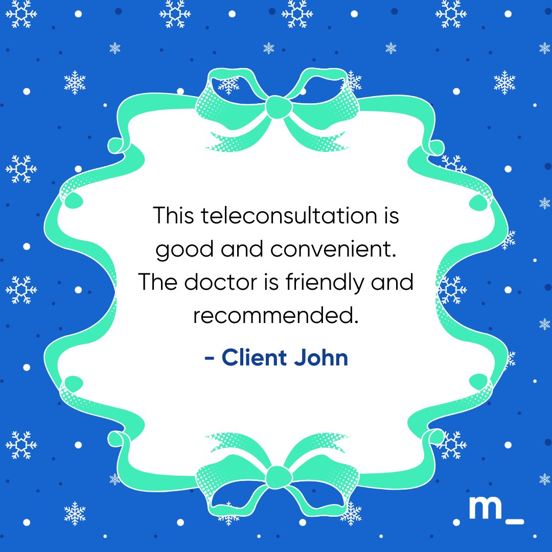Thank you for your kind feedback! 💙 We’re glad you had a smooth and convenient teleconsultation with our friendly and professional doctors. #Medgate #Telemedicine