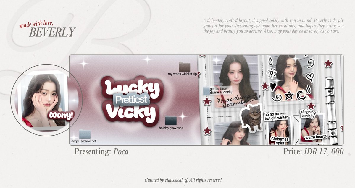 claussical's tweet image. Please help repost? Thank you! 

Grab a B1G1 deal when purchasing these ready stock layout featuring Jang Wonyoung (IVE). All layouts are available for retext ✨ #zonauang