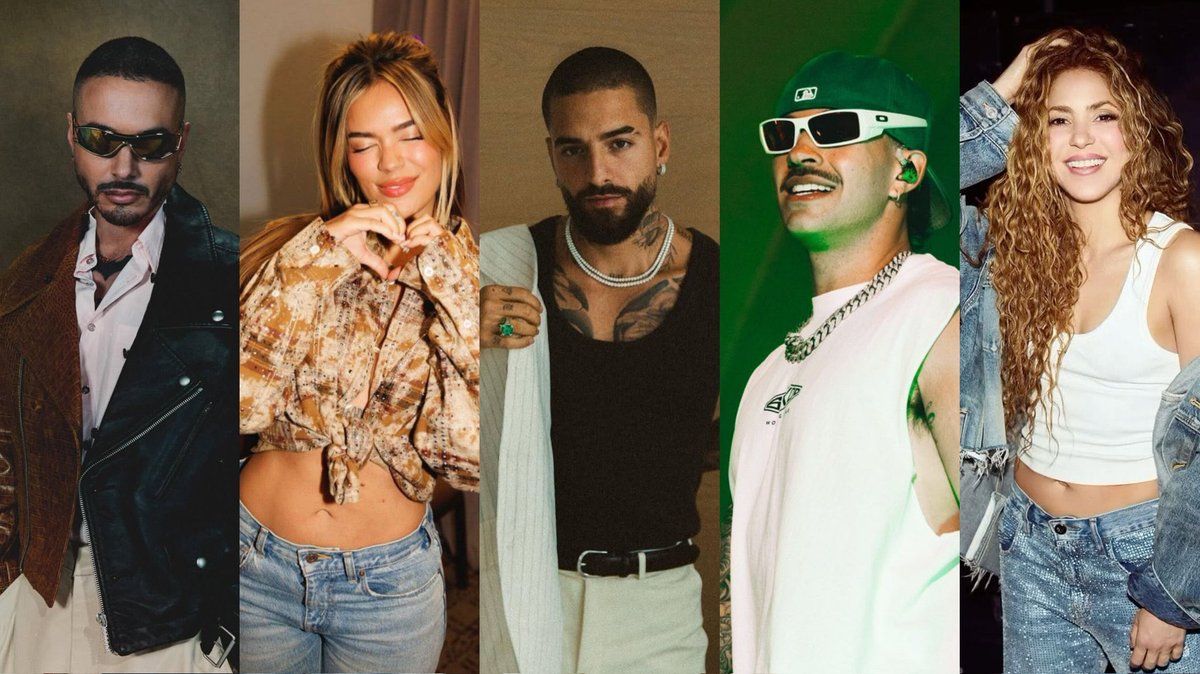 JoseBMedia's tweet photo. Los artistas Colombianos más escuchados de todos los tiempos en Spotify 🇨🇴

#1. J Balvin - 51 mil millones
#2. Karol G - 34.6 mil millones
#3. Maluma - 32.2 mil millones
#4. Feid - 31.7 mil millones
#5. Shakira - 27.9 mil millones https://t.co/3YnIwP3PVo