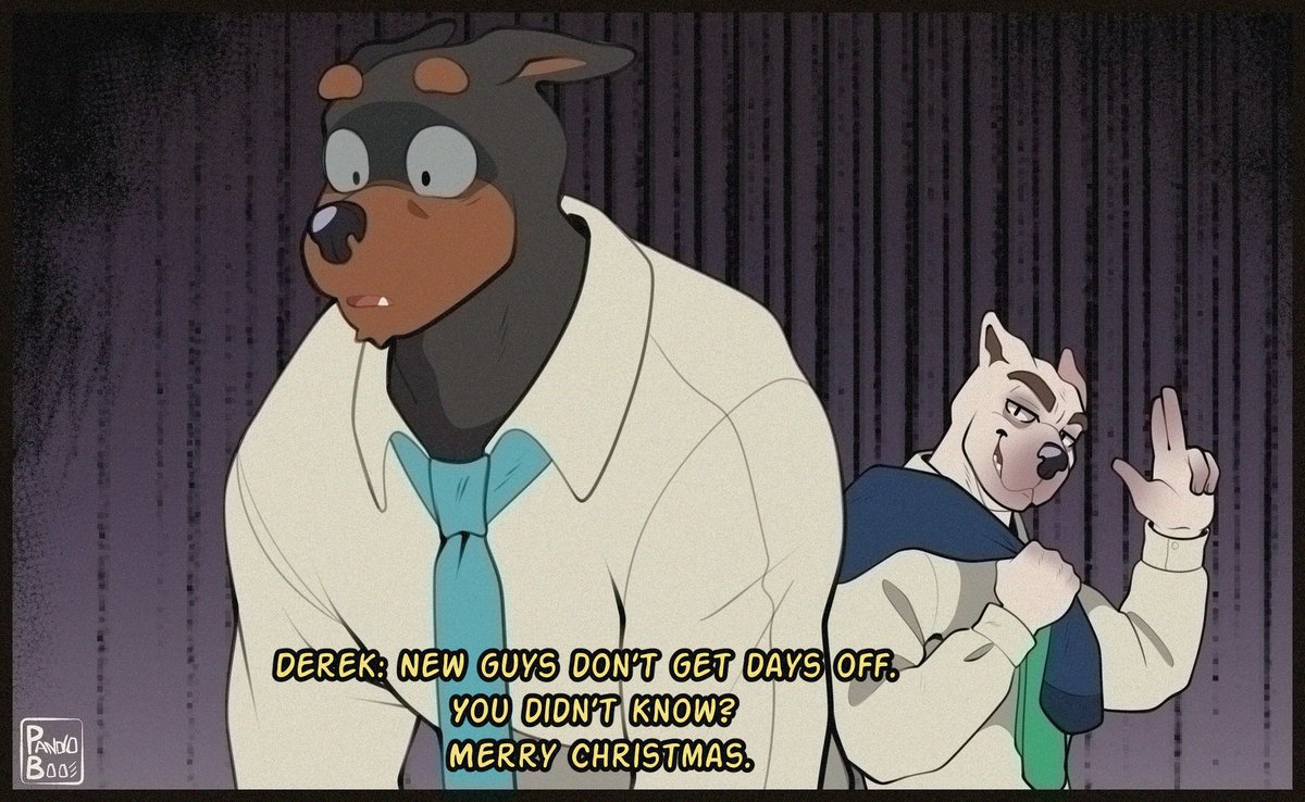 PandoBoo's tweet image. Working at Christmas, poor boy 😔💔