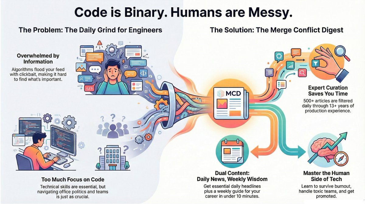 Merge Conflict Digest tweet media
