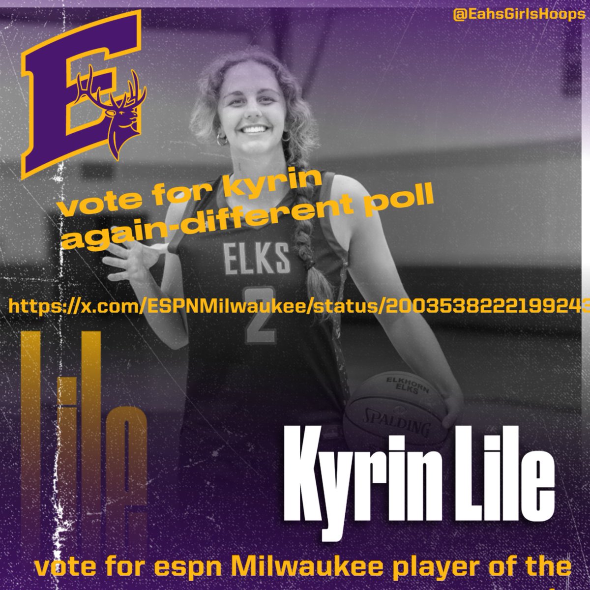 Vote for Kyrin again!  ESPN-Milwaukee poll this time!  #goelks x.com/ESPNMilwaukee/…