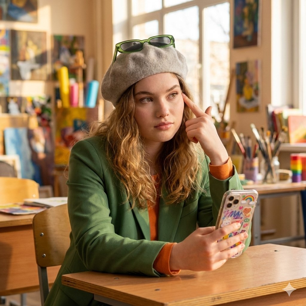 Regal Serenity: A Photorealistic Fashion Portrait