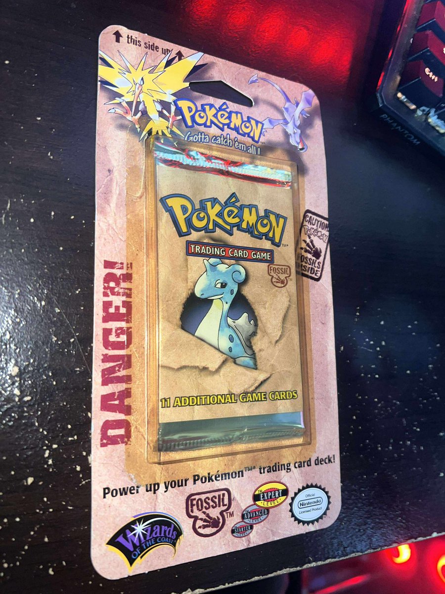 Fossil Blister Pack
Lapras art work
Sealed!

Slight crack in plastic on top left corner, and minor wear at bottom left.
However, it is still perfectly sealed!

Any interest at $370 shipped?

<a href="/BUYSELLTRADETCG/">BUY/SELL/TRADE TCG</a>