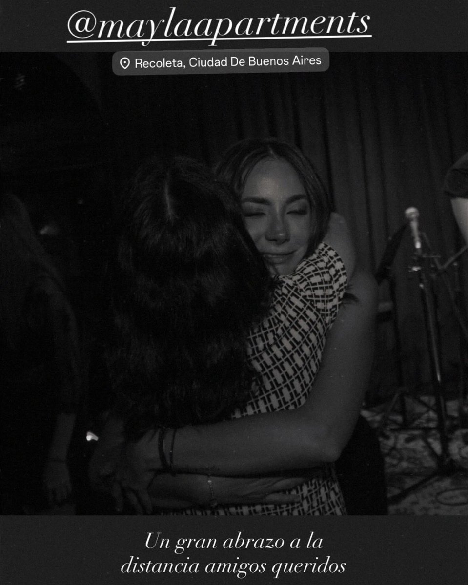 Gracias <a href="/kmilareynoso/">Kmila Reynoso</a> por haberte hospedado en Mayla y habernos invitado a tu lindísimo show🎼.                              
Que Dios te guíe a donde vayas con tu música🤍🇦🇷 
¡Te deseo todo lo mejor! 
mayla.com.ar
#maylaapartments