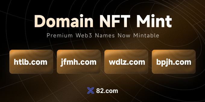 82_com_web3's tweet photo. 🔥New Domains Minted: Premium 4-Letter Web3 Domains Now Live!

🟢Freshly Minted Examples：

https://t.co/t2zSG1HRrF
https://t.co/yJ1xuoAgvp
https://t.co/7cdNDjBEVo
https://t.co/sB20UFaCEp

👉 Explore more exclusive domains on our platform now：https://t.co/KN5gjTGMwk

#Web3Domains #Blockchain #DomainInvesting #CryptoAssets #NFTDomains