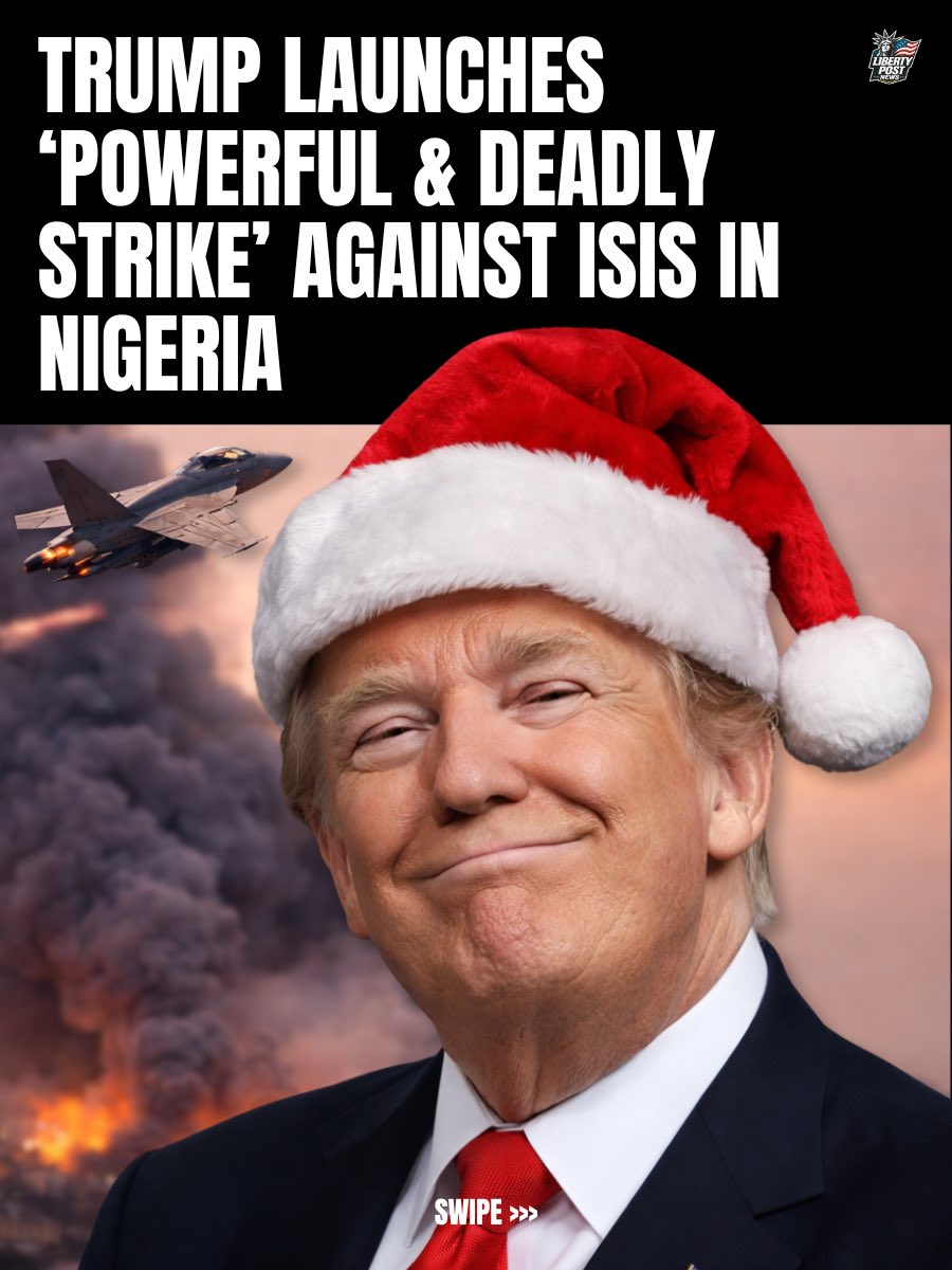 LibertyPost's tweet image. “MERRY CHRISTMAS to all, including the dead Terrorists, of which there will be many more if their slaughter of Christians continues.” - @POTUS