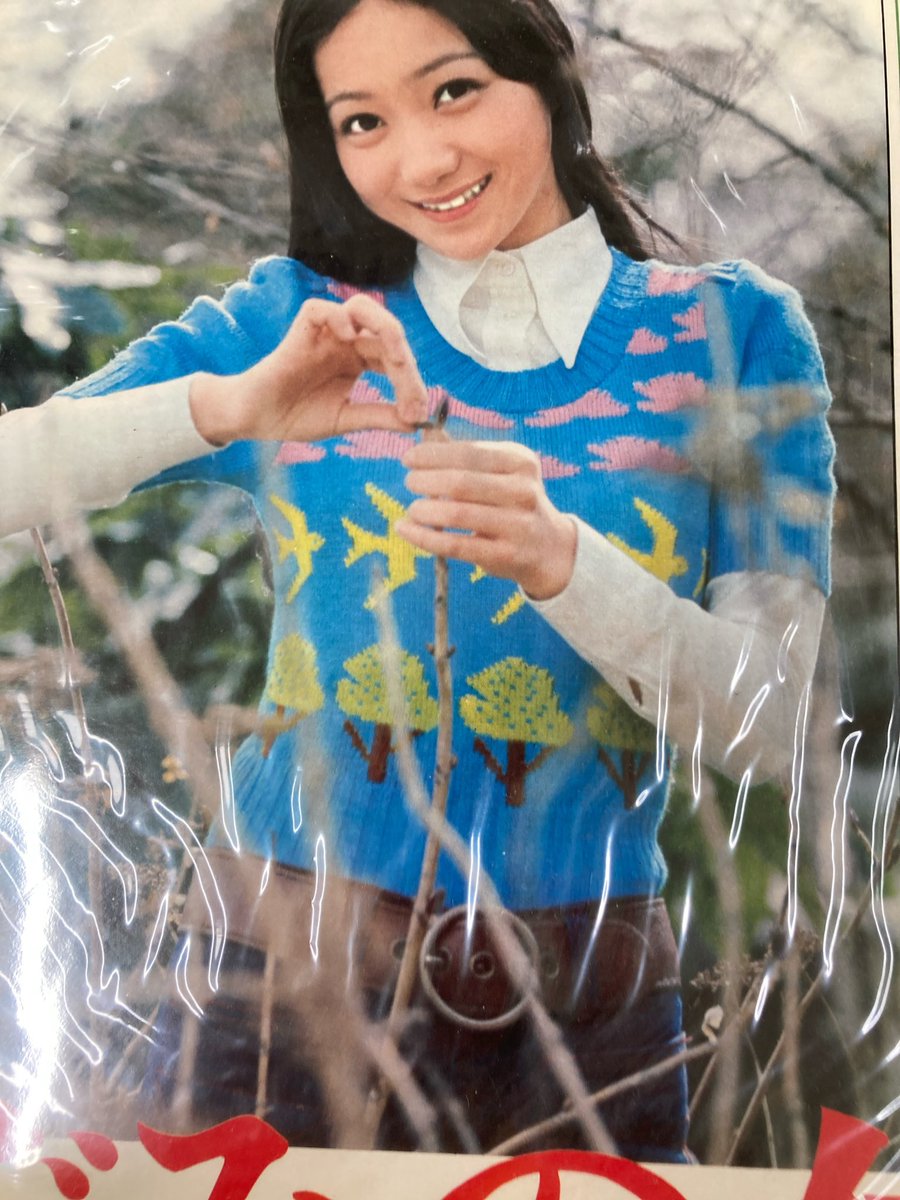 昭和のアイドルって、本当にかわいい！ 姫カットにセーターのデザイン