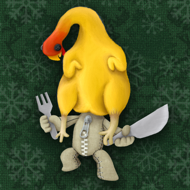 DokkeFyxen's tweet image. Sack-turkey costume action pose
I forgot to post this for Thanksgiving, so... here it is now!