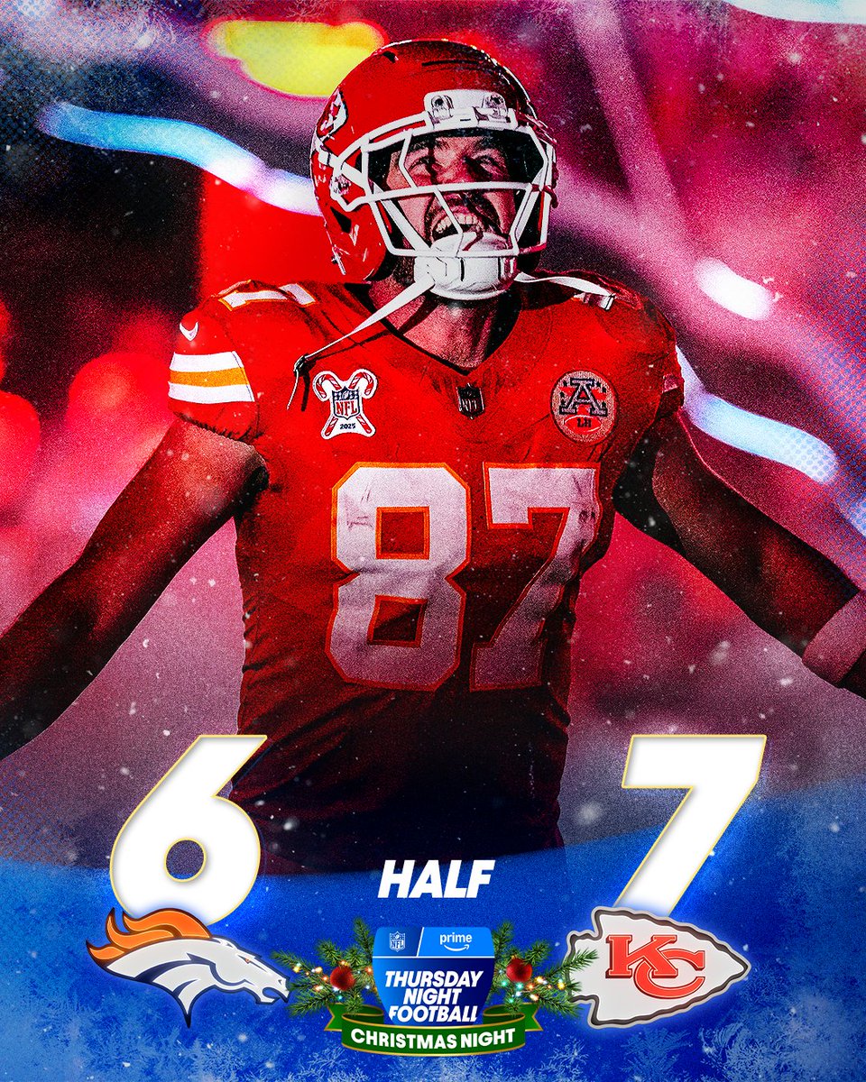 NFLonPrime's tweet image. 6-7 at the half 🤷‍♂️ #TNFonPrime