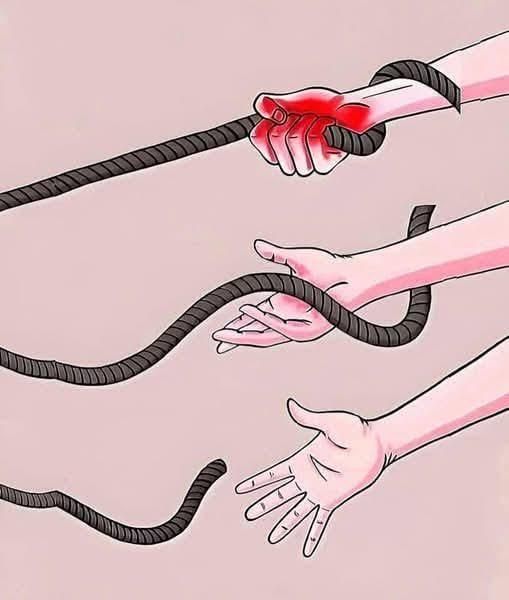 Sometimes letting go is the way to heal.