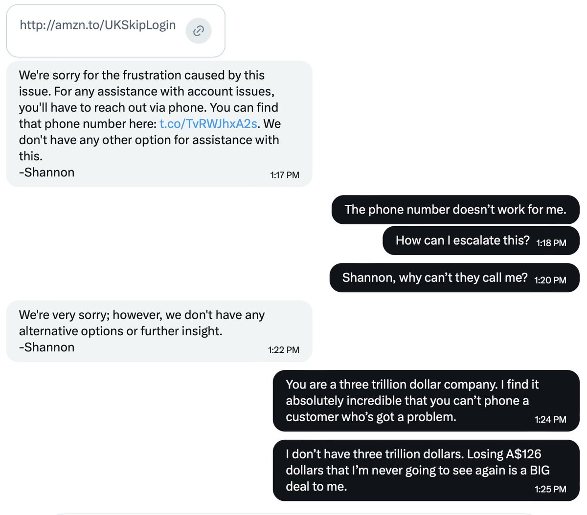 Another day, same bullshit from the company with market capitalisation of A$3.6 trillion.