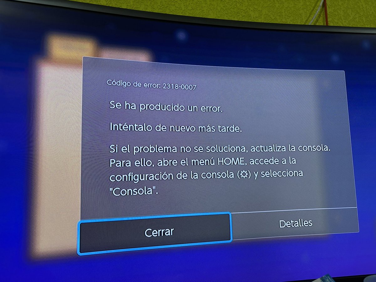 ravlri's tweet photo. @ConcernedApe 

Since yesterday, the update has prevented me from playing online with my friends. I've tried with both of my consoles and different accounts, but it won't let me log in. I get error 2318-0007. https://t.co/FHaXsyuDka