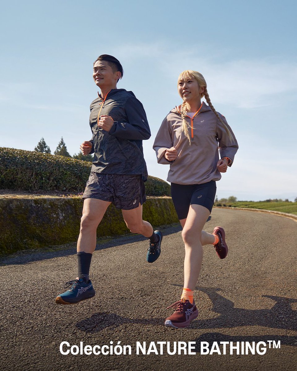 ASICSmexico's tweet photo. Respira, avanza y fluye. Vive la experiencia de la Colección NATURE BATHING™: transforma cada paso en un encuentro con la naturaleza. Encuéntrala en tiendas ASICS y en https://t.co/CPdRTLBJfx

#ASICS #MYBMYM  #NATUREBATHING https://t.co/Hic66Xosml