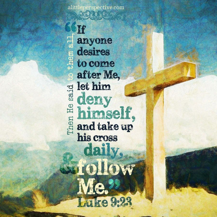 DentonKollar's tweet image. Then He said to them all, “If anyone desires to come after Me, let him deny himself, and take up his cross daily, and follow Me. For whoever desires to save his life will lose it, but whoever loses his life for My sake will save it.”

- Luke 9:23-24 (NKJV)

#Jesus #Christ #Savior