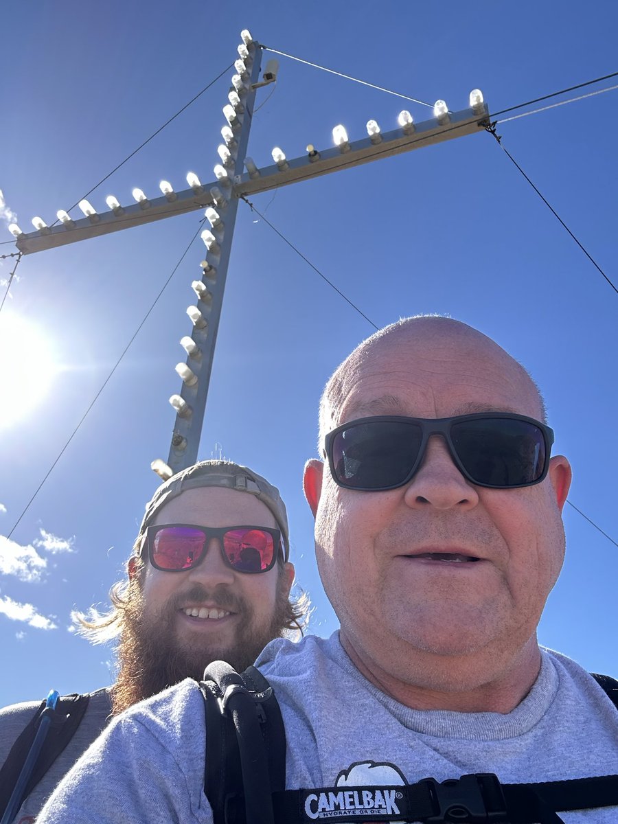 IceAndStretch's tweet image. First Christmas without Deb! Brendan and I just finished our 3.2 mile hike up to the cross and back! Placed some flowers at the base of the cross and shed some tears for Deb. Miss her so much!❤️❤️ “WE GOT THIS!”