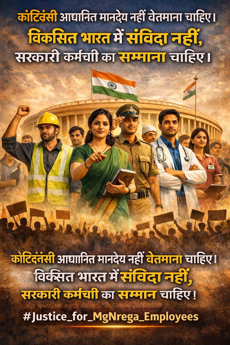 chidanandkashy1's tweet photo. @narendramodi @ChouhanShivraj @kamleshpassi67 @MoRD_GoI @BJP4India @dhullu_mahto @NitinNabin @OfficeofJPNadda @PMOIndia @PrashantKishor @RahulGandhi 
#Justice_for_MGNREGA_Employees https://t.co/LqT1VTxCLF