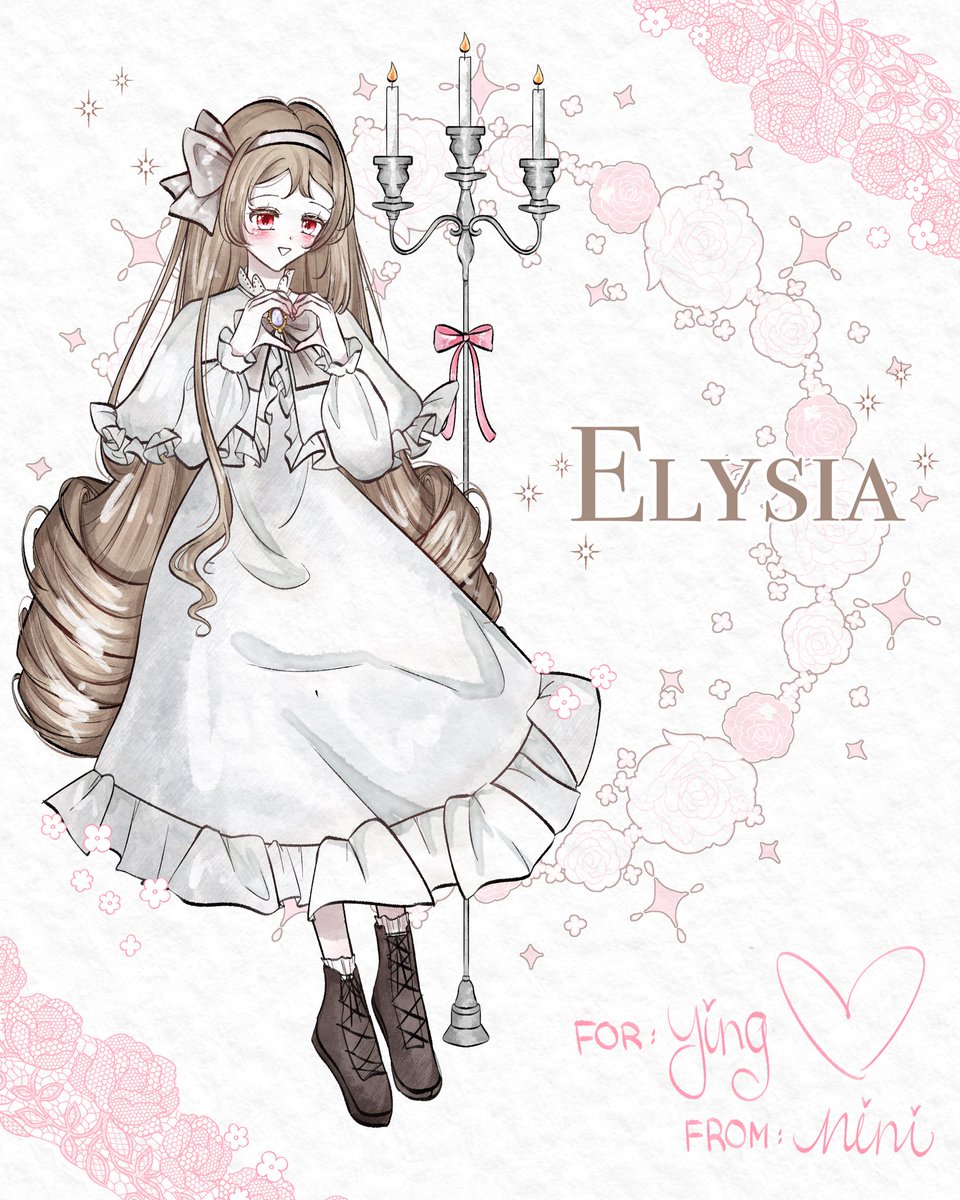 brainrotnini's tweet photo. #secretsanta i had the honor to draw @/kurokkoi ‘s (insta) oc ELYSIA 🎀 https://t.co/lnD2uuYNW3