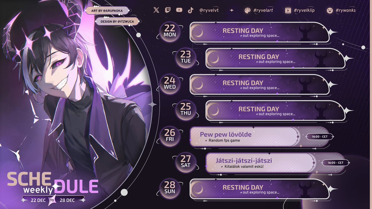 RyvelVT's tweet image. This weeks special! / A heti cuccos
twitch.tv/ryvelvt