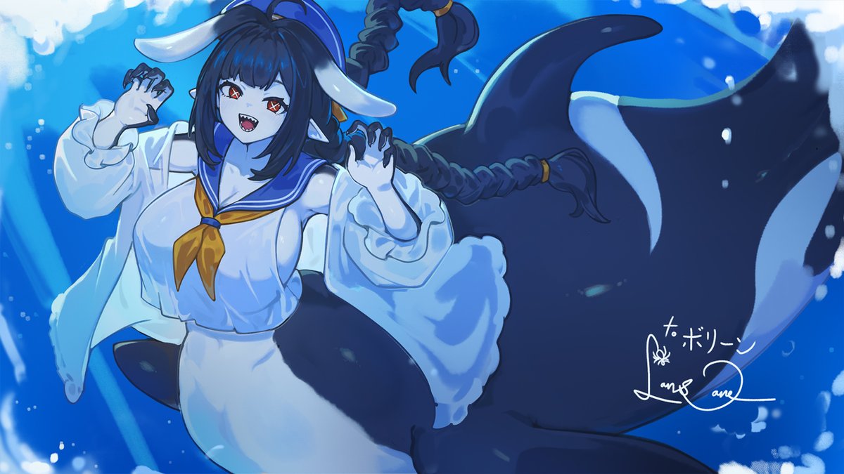 Skebで描きました🌊