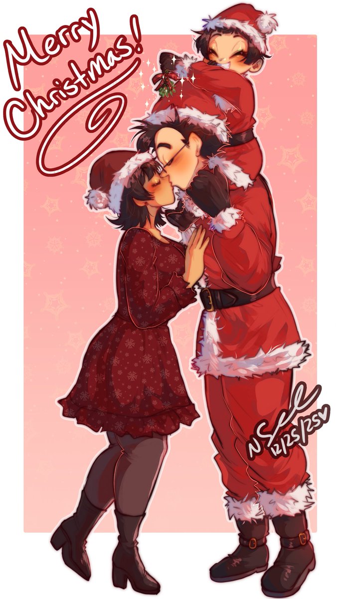 pan and her mistletoe shenanigans 🤭❤️❤️ merry christmas everyone!!! 😊🎄✨