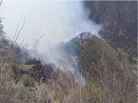 COENPeru's tweet photo. Un #IncendioForestal se registró el 22/12 en el distrito de #Vinchos, provincia Huamanga (Ayacucho). Personal edil con apoyo de población organizada logró extinguir el fuego. No se reportan daños a la vida. Municipio local culminó la #EDAN. Emergencia atendida. https://t.co/E6NCOlLgh9