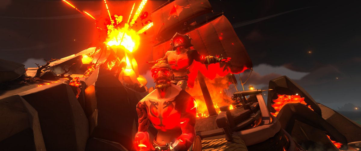WAVYJONE's tweet photo. LIGHT EM UP

Theme: Devil's Roar

#SoTShot @SeaOfThieves #SeaOfThieves https://t.co/oezKOS7ujl