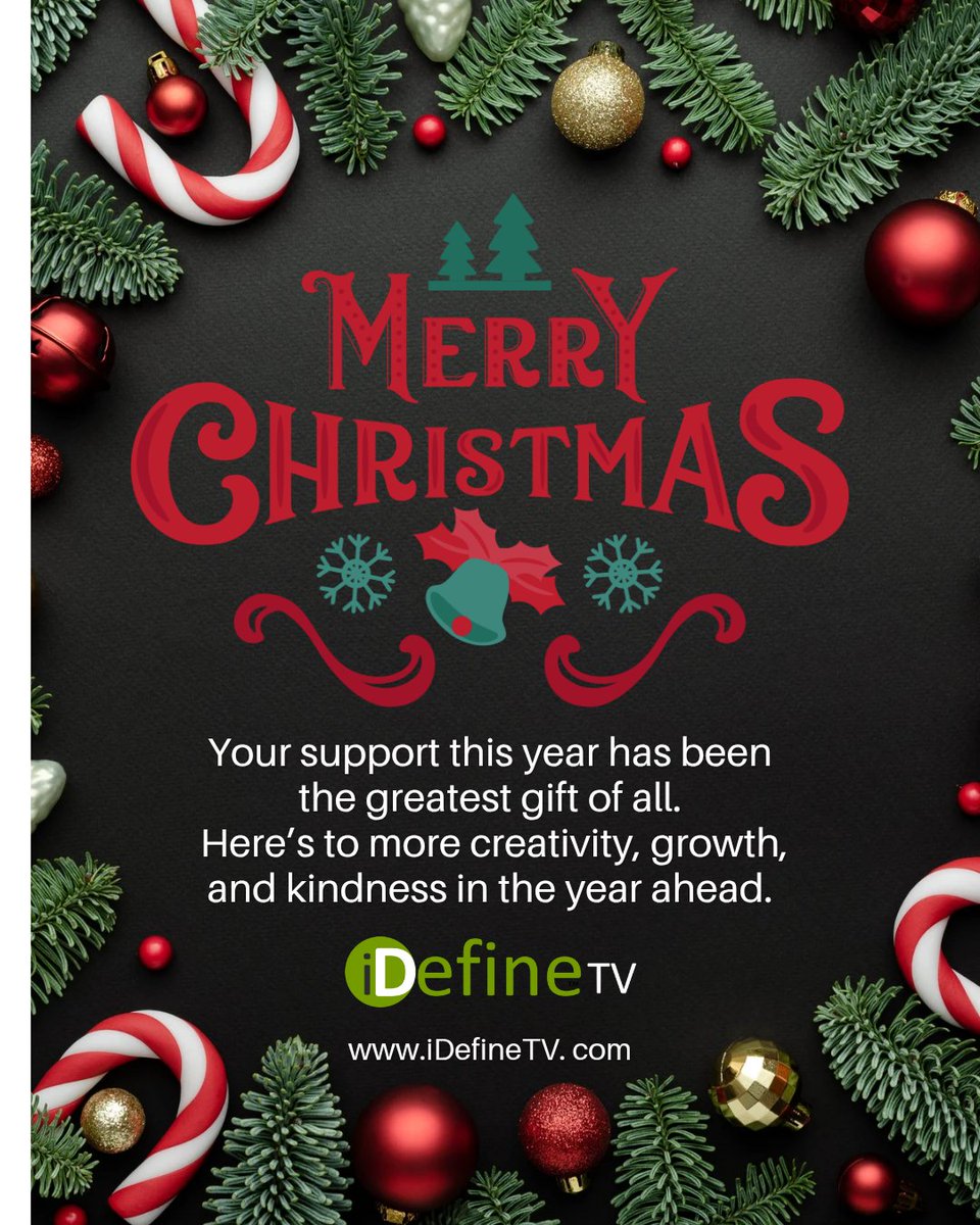 From me and <a href="/iDefineTV/">iDefineTV</a> here to wish you a #MerryChristmas!