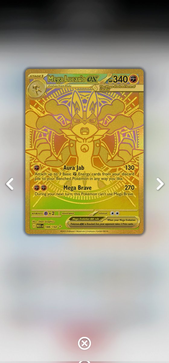 Eman20016's tweet photo. I just pulled a 2nd one in TCG Live from my code cards. I STILL CAN'T PULL THIS IRL!!!! 😭 #Pokémon #Lucario #TCG #Gold #TCGLive https://t.co/NRdZsv8jdg