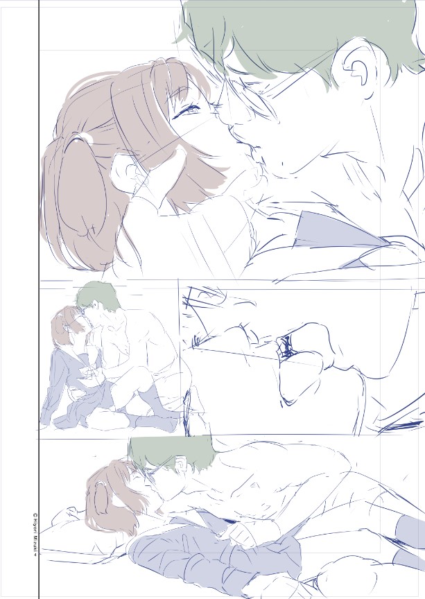 【冬コミでの販売物のお知らせ】
過去に告知した新キャラの新刊が間に合わないため

天野アユちゃんのオンデマンド本(もしくはコピー誌)『制服にする?スク水にする?(ラフ絵)』制服メインの全ページモノクロ成人向け20ページ漫画を作ってます。 