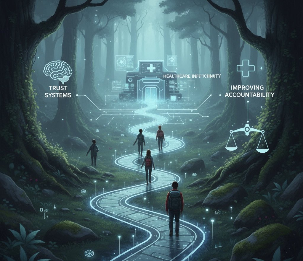 Skhalidnew's tweet photo. Web3 is not only about trading. It’s about building trust systems, improving accountability, and solving real-life problems like healthcare inefficiency.
#health #Web3 #healthcare #web3health #MoveBuilders https://t.co/7DdhbbEKYP
