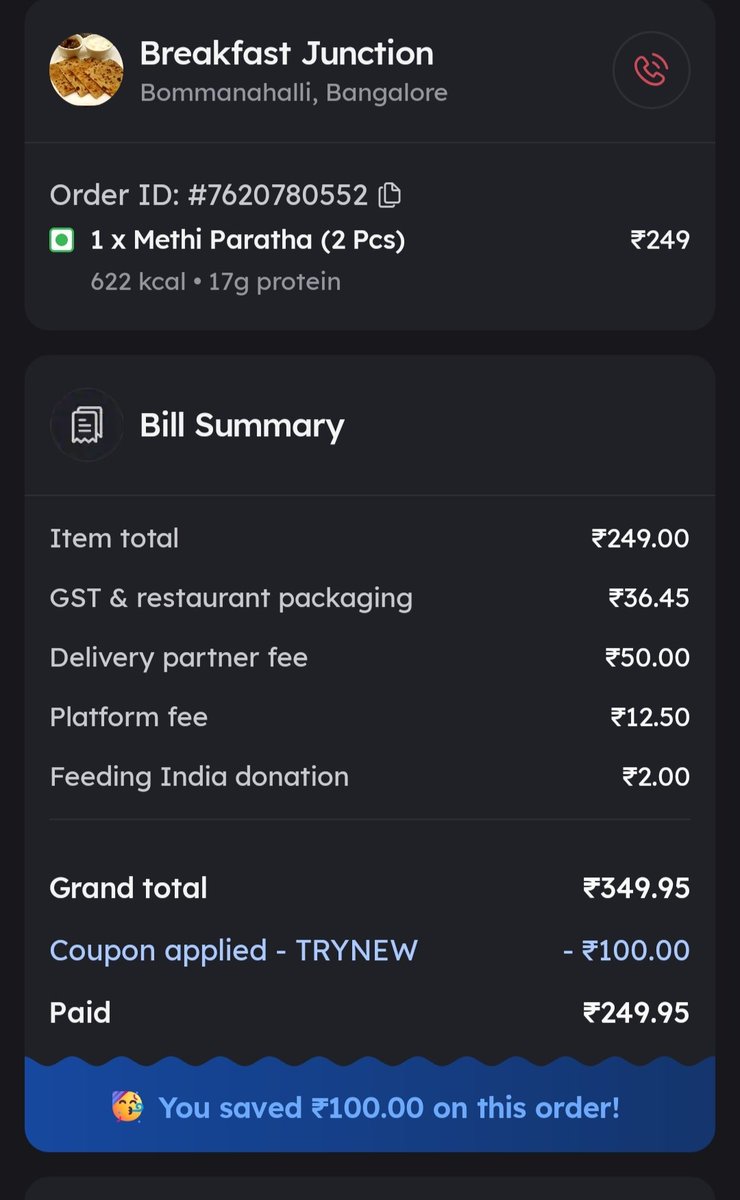 chintverm's tweet photo. @zomatocare 
@jagograhakjago
Dear zomato either provide my order or refund my amount and in this condition I will not pay cancellation charges as you are making it late. https://t.co/nufNK6zbpQ