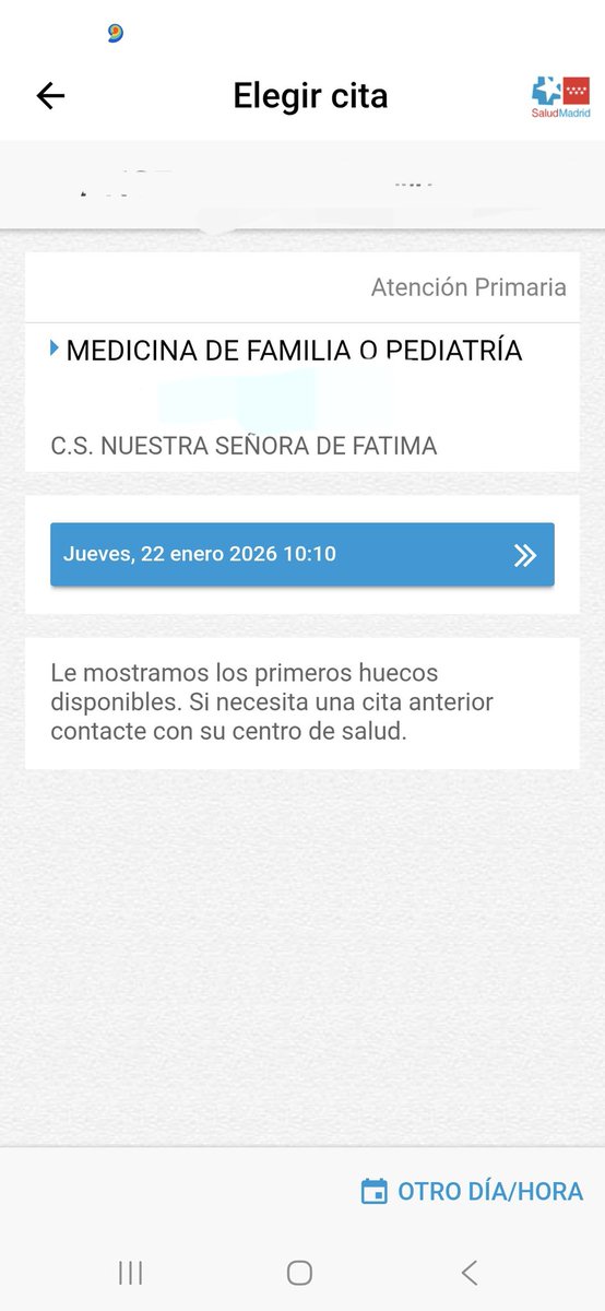 madrestresadas's tweet photo. Esta es la primera cita disponible para mi madre. 93 años https://t.co/PDl3VfF7IS