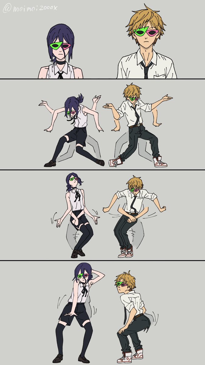 moimoi2000x's tweet photo. 様子のおかしいデンレゼ

#レゼダンス 
チェンソーマン漫画 https://t.co/mJJ8fZObmp