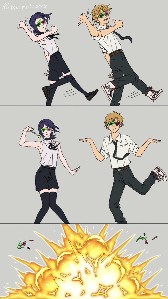 moimoi2000x's tweet photo. 様子のおかしいデンレゼ

#レゼダンス 
チェンソーマン漫画 https://t.co/mJJ8fZObmp