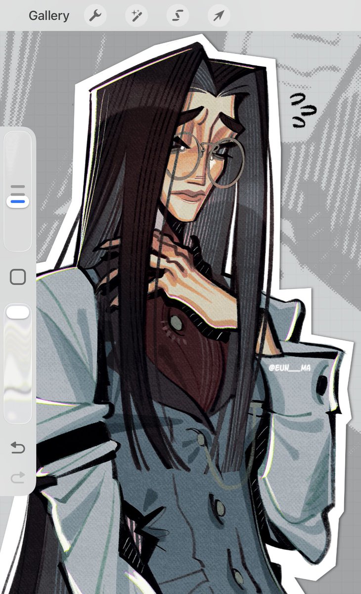 eun__ma's tweet image. i caved in and drew him 🫩