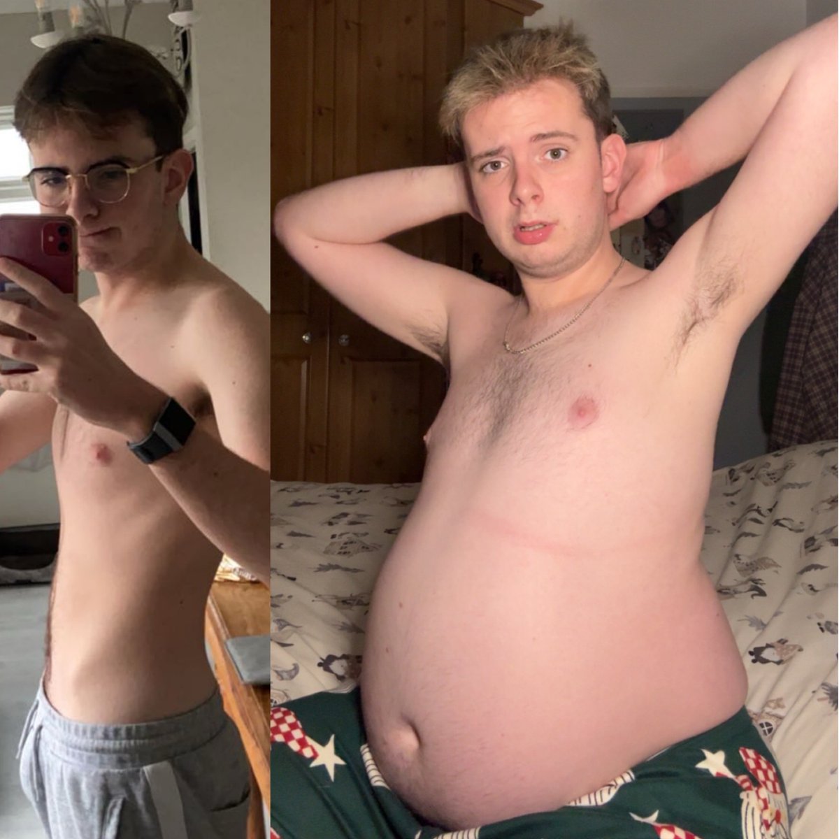 Only takes a few Christmas’ to proper balloon! 🐷😳🤣