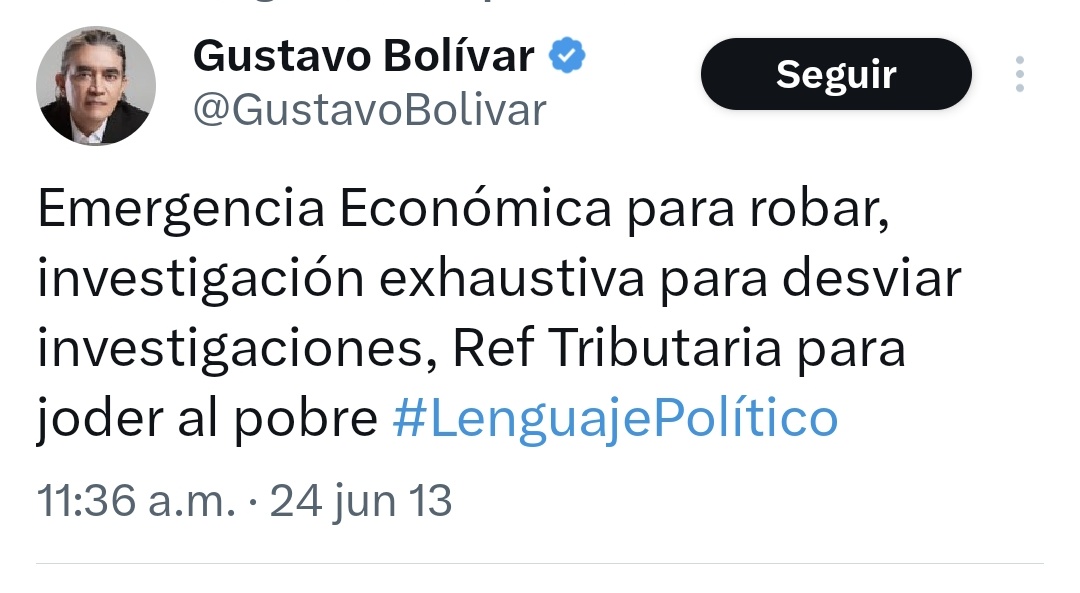 Increíble como Bolivar conoce tan bien a <a href="/petrogustavo/">Gustavo Petro</a>. Desde el 2013, describía perfectamente su actuar.

#ColombiaVaMuyMalConPetro
#PetroVergüenzaMundial
#PetroEsUnFracaso
#PetroEnLaListaClinton
#PetroNosEstáMatando