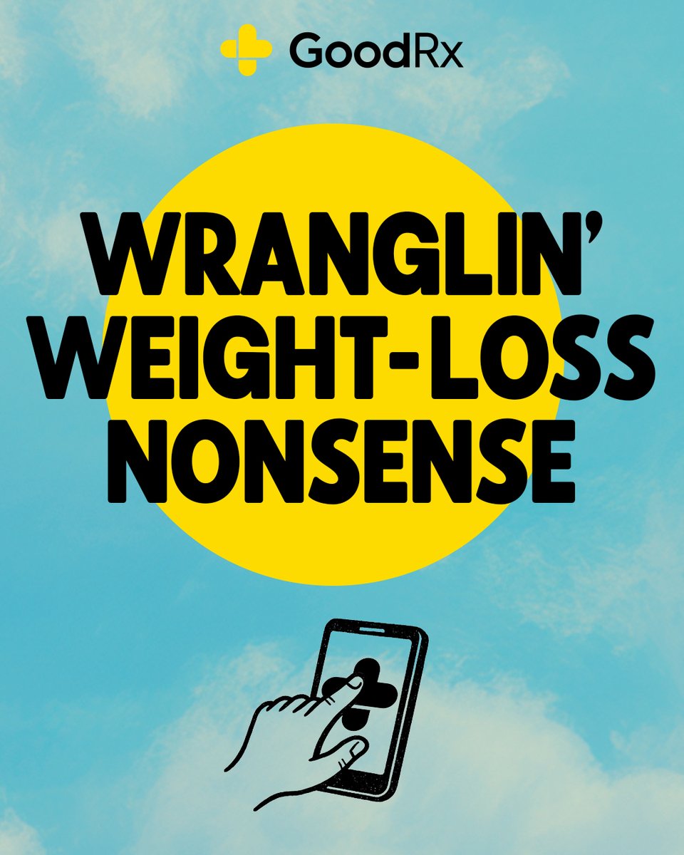 GoodRx's tweet image. Get FDA-approved GLP-1s from GoodRx, lickety-split. No hidden fees, no gimmicks, and nothin’ ya don’t need. Learn more: goodrx.co/3YuwE0B.