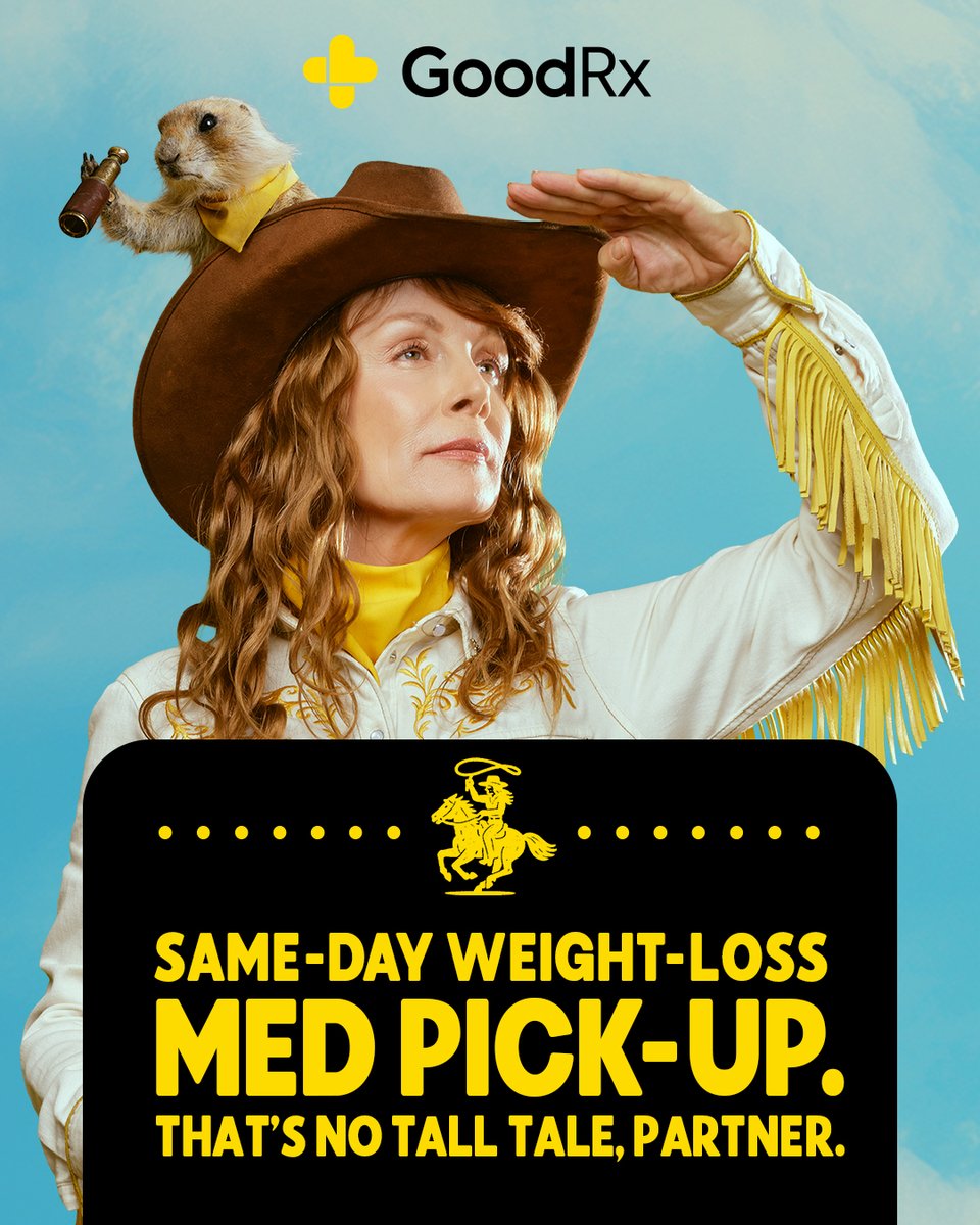 GoodRx's tweet image. Get FDA-approved GLP-1s from GoodRx, lickety-split. No hidden fees, no gimmicks, and nothin’ ya don’t need. Learn more: goodrx.co/3YuwE0B.