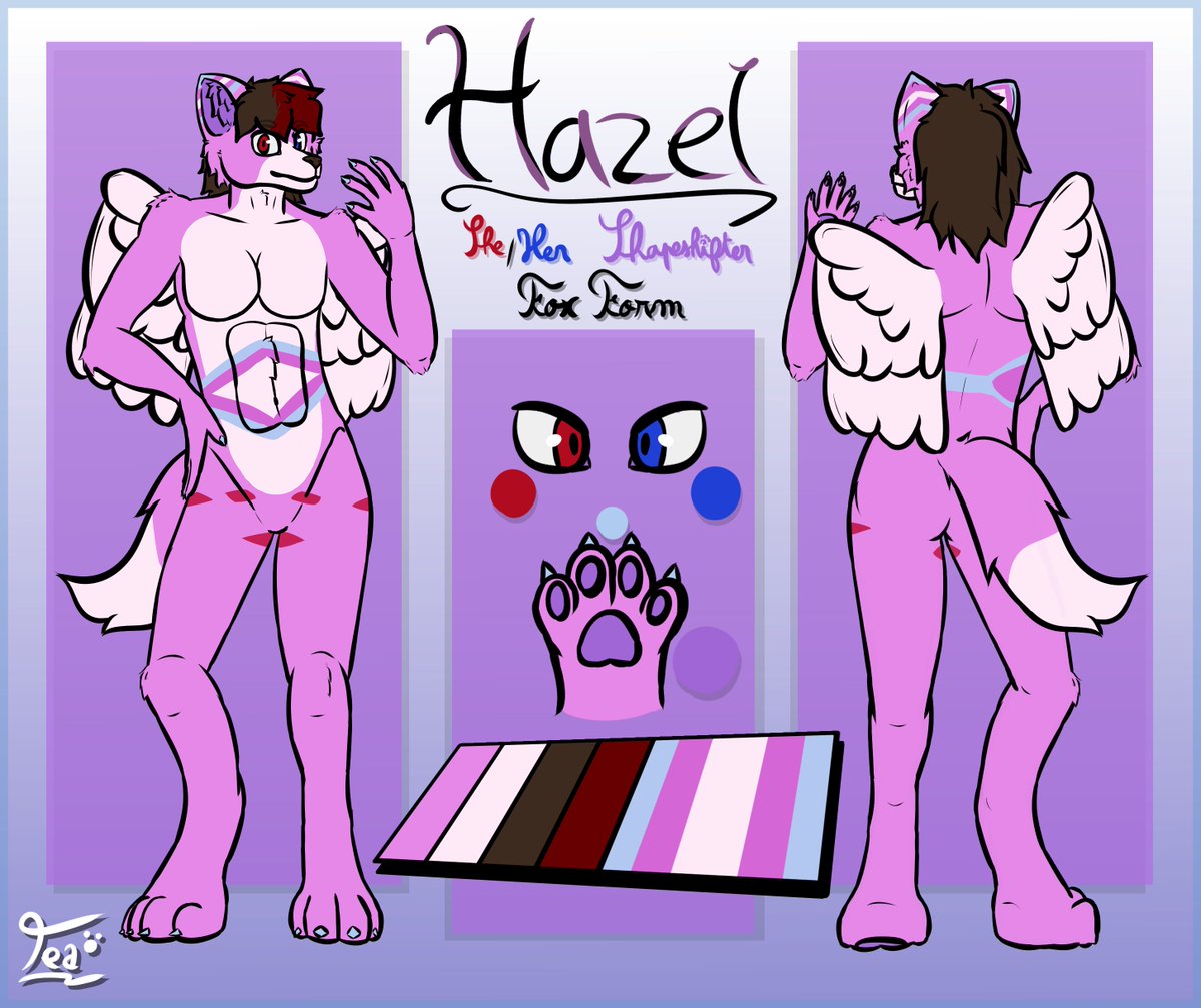 Finished a refsheet commission for Minedrax! c: ✨