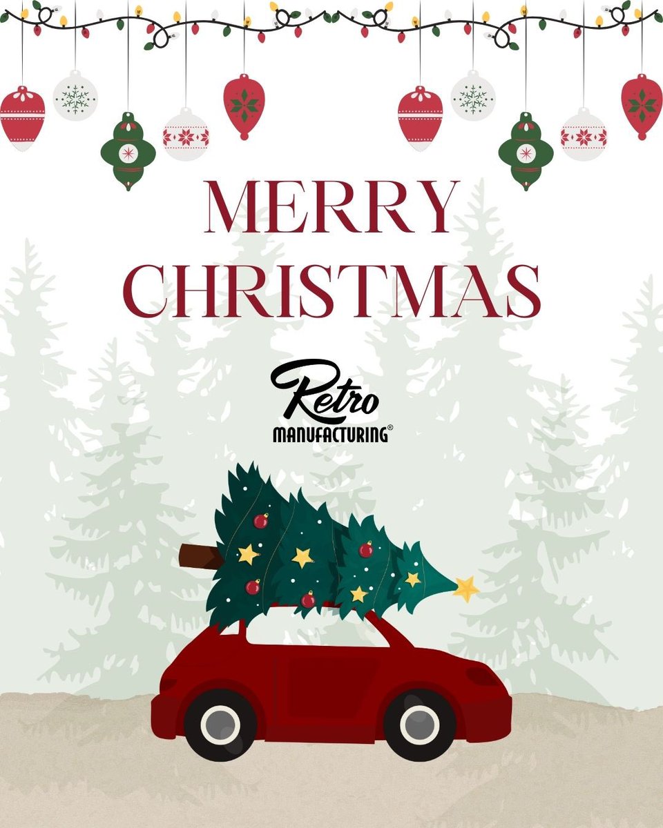 Retro_MFG's tweet photo. We wish you a merry Christmas filled with music and joy from all of us here at Retro Manufacturing! 🎄 https://t.co/V4FE6BkkDu