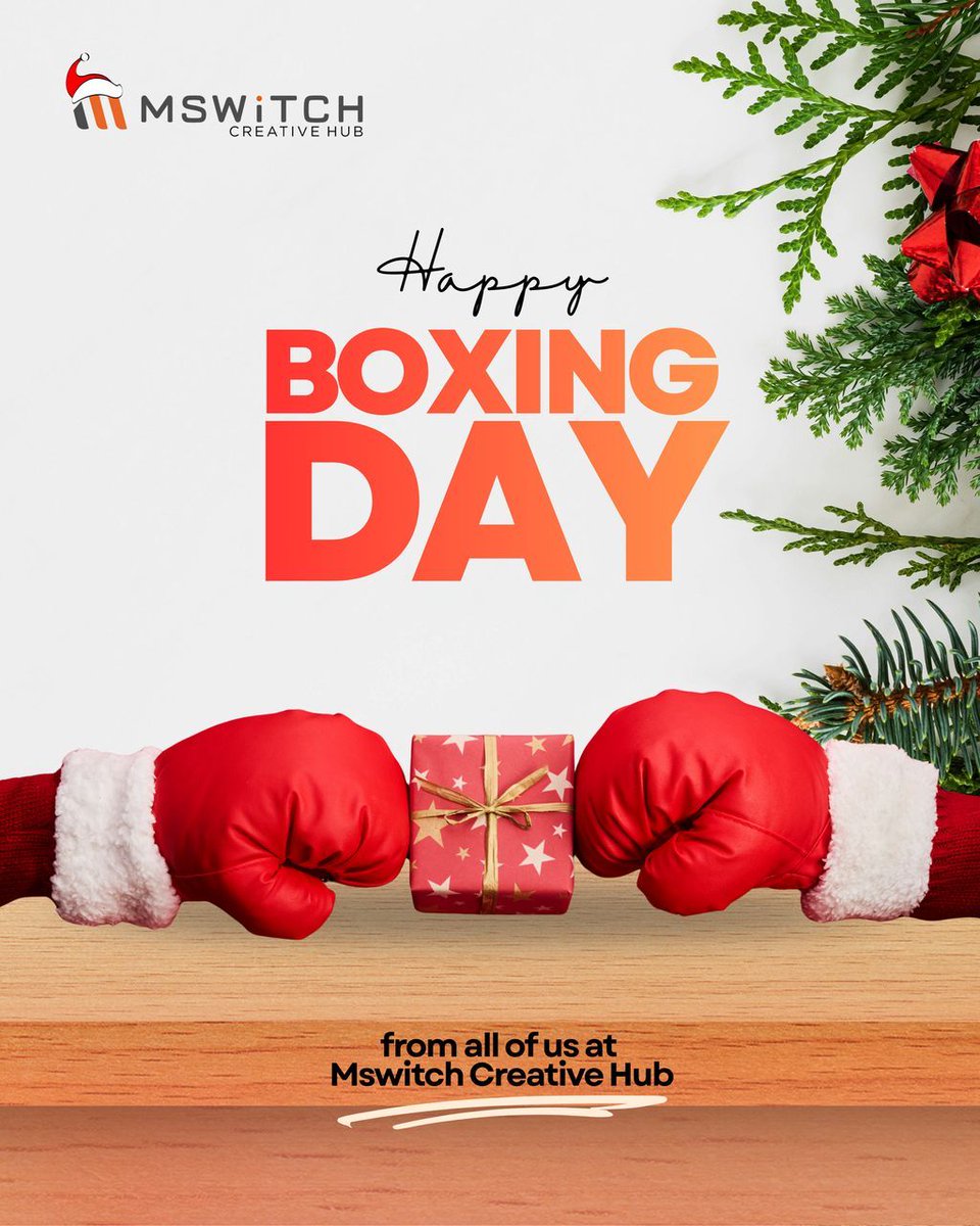 Mswitchhub's tweet photo. Today is about gratitude and togetherness.
Happy Boxing Day from all of us at Mswitch Creative Hub — thank you for being part of our creative community. 

#boxingday https://t.co/s0iVJCkFcF