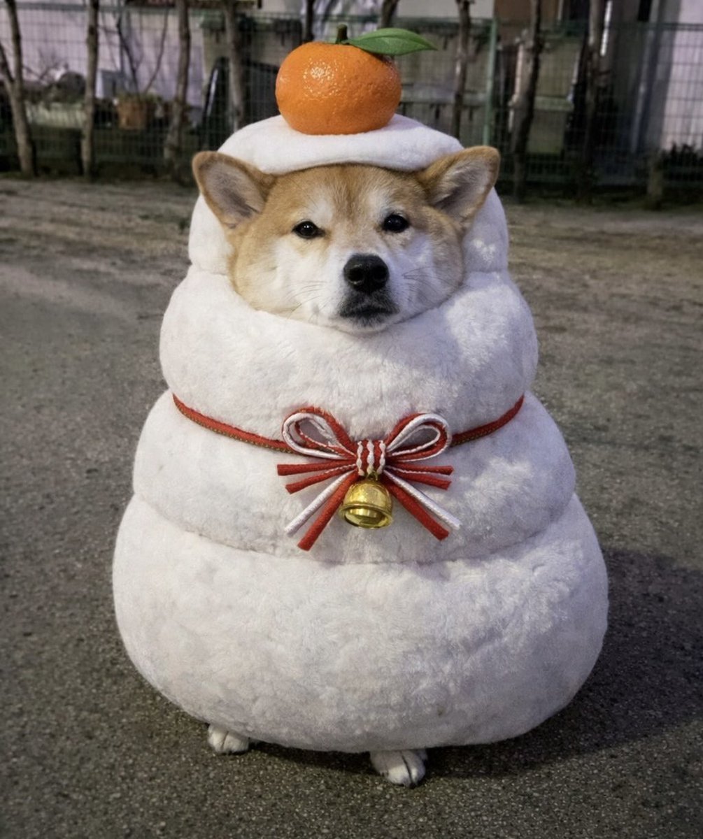 pom_dawacan's tweet image. ド〜ン‼️
クリスマスが終わればこれでしょう。

#鏡餅になってシバいまシバ #柴犬🐕