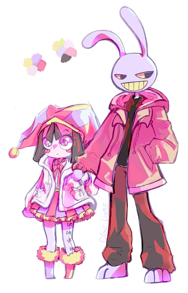 Crow_lings's tweet photo. I love these two ugh 

#pomni #jax #funnybunny #tadc #TheAmazingDigitalCircus #fanart https://t.co/Mua027EAQv