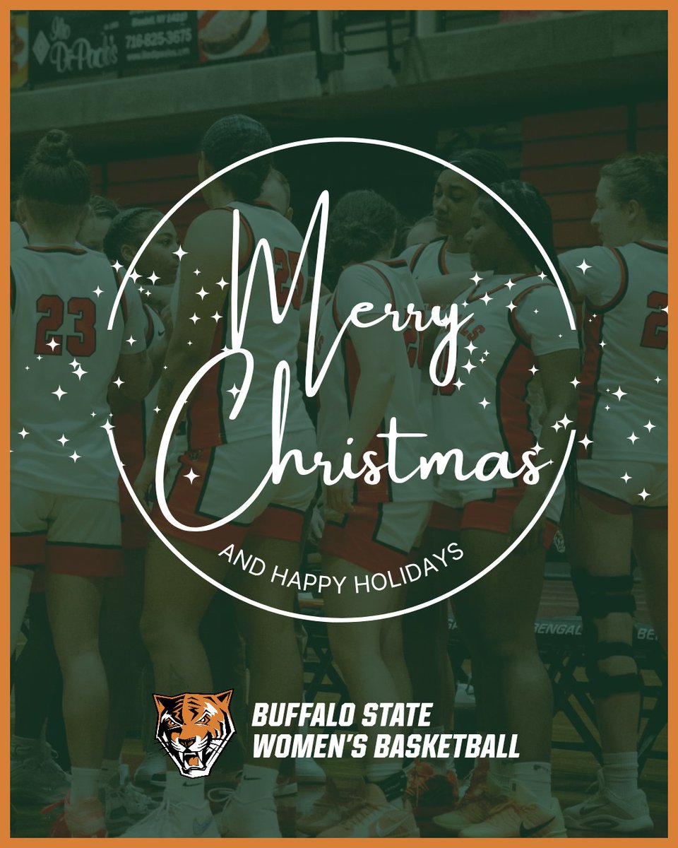 BuffStateWBB's tweet image. Merry Christmas and Happy Holidays from our family to yours! 🐅🎄

Wishing everyone a safe and healthy holiday season! 

#BuffStateWBB #EarnYourStripes